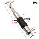 Universal Connect Rod Screwdriver Head Adapter Magnetic Screw Drill Tip Hexagonal Handle Power Tool Accessory