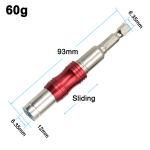 Universal Connect Rod Screwdriver Head Adapter Magnetic Screw Drill Tip Hexagonal Handle Power Tool Accessory
