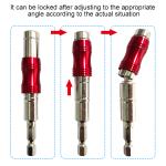 Universal Connect Rod Screwdriver Head Adapter Magnetic Screw Drill Tip Hexagonal Handle Power Tool Accessory