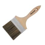 Double Thick Chip Paint Brush - Wood Stain Brushes for Painting Walls and Fence Staining - Wooden Handle Masonry Paintbrush for Varnish, Paste, Gesso and Limewash (4 inch)