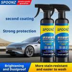 3in1 Car Spray Quick Coat Waterless Wash Long Lasting Protection for Auto Paint Plastic Glass Restores Shine Prevents Oxidation