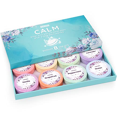 CalmNFiz Shower Steamers - 8 Fragranced Bombs in Gift Box