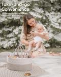Cotton Rope Diaper Caddy: Portable Baby Gift Basket