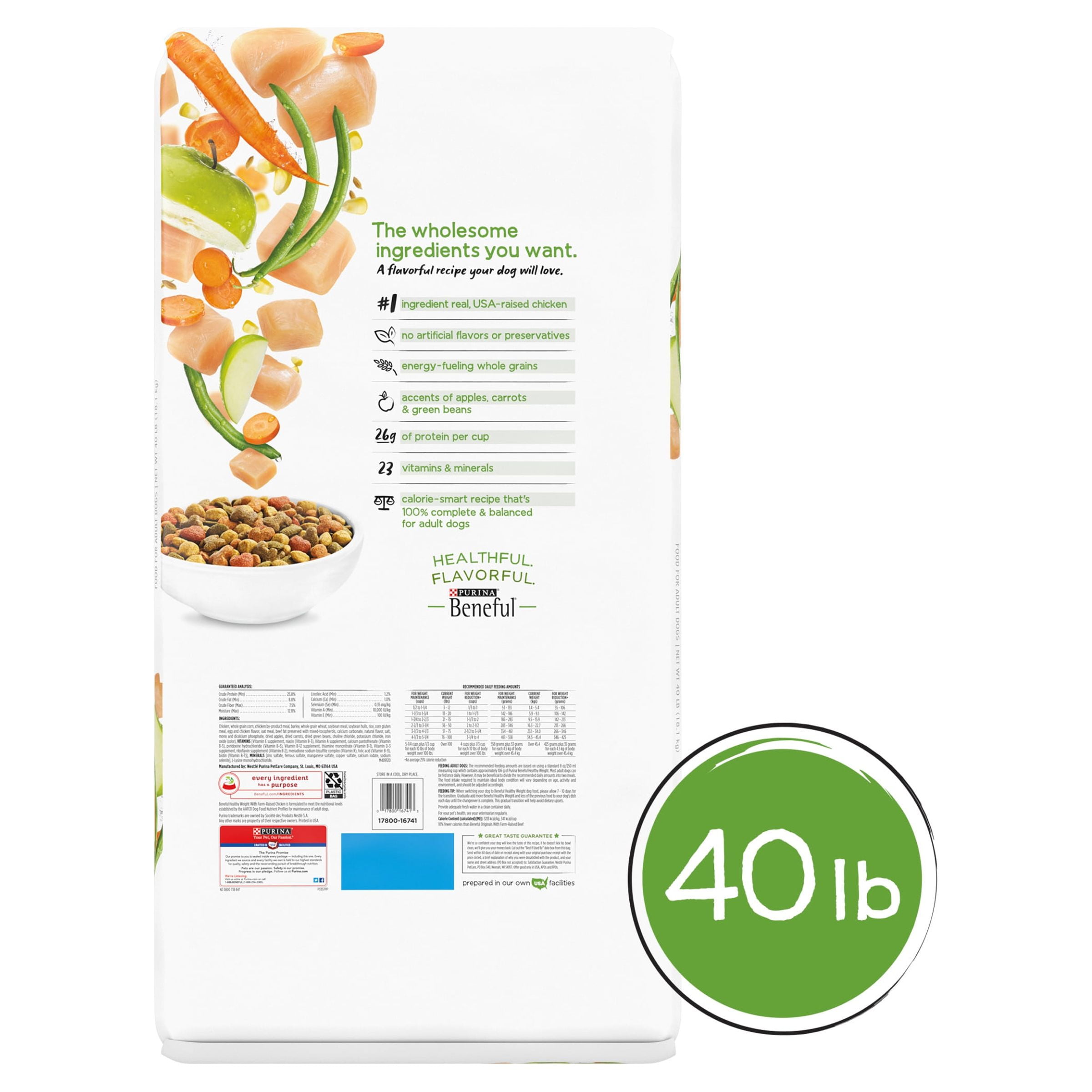 Healthy Weight Dry Dog Food with Chicken, 40 lb