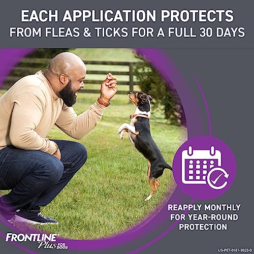 Frontline Plus for Dogs 45-88 lbs Flea Control