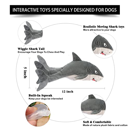 Interactive Floppy Fish Dog Toy - Squeaky Plush