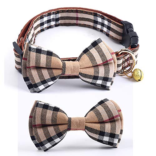 Adjustable Dog Collar with Cute Bowtie for Poodles