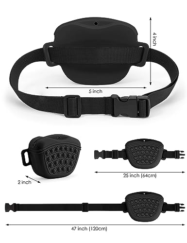 Silicone Dog Treat Pouch with Clicker and Belt