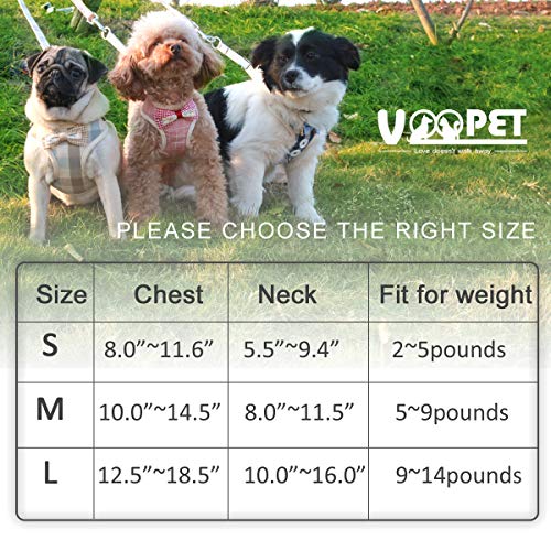Voopet Step-In Puppy Harness with Cute Bows