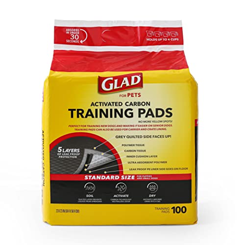 Glad for Pets Black Charcoal Puppy Training Pads