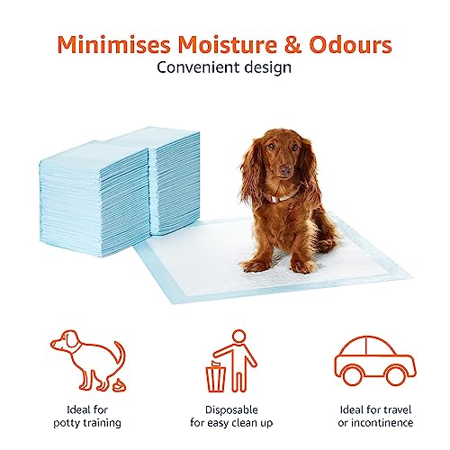 100 Dog Waste Bags, Leak-Proof, Quick-Dry, Blue
