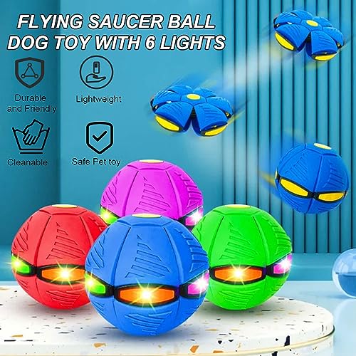 Geohee Bouncy Flying Saucer Ball Dog Toy