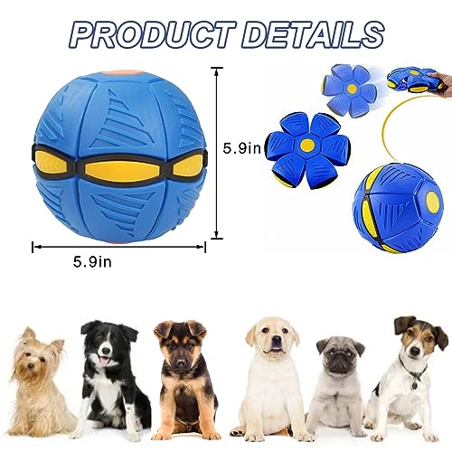 Geohee Bouncy Flying Saucer Ball Dog Toy