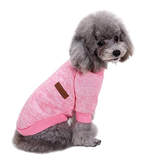 Pink Poodle Dog Sweater - Soft, Warm Winter Apparel