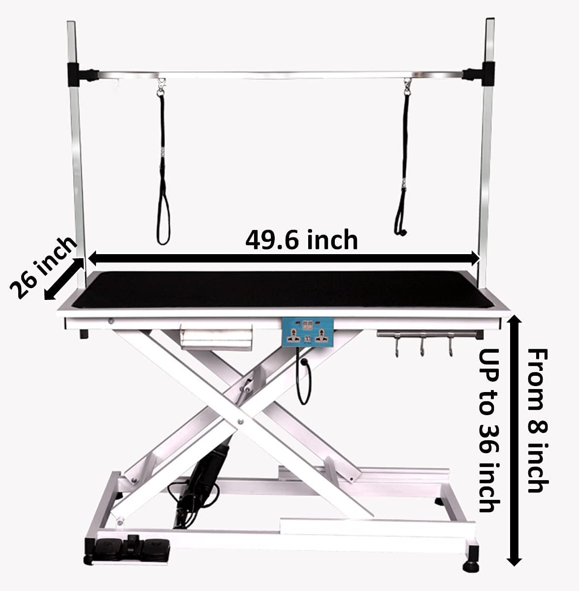 Heavy Duty Electric Poodle Grooming Table with Hydraulic Adjustments
