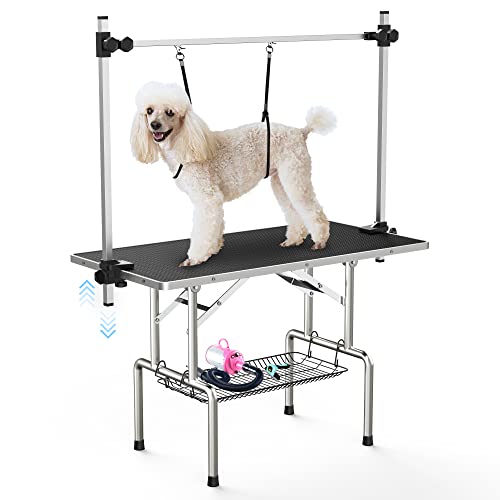 Adjustable 46'' Poodle Grooming Table with Accessories