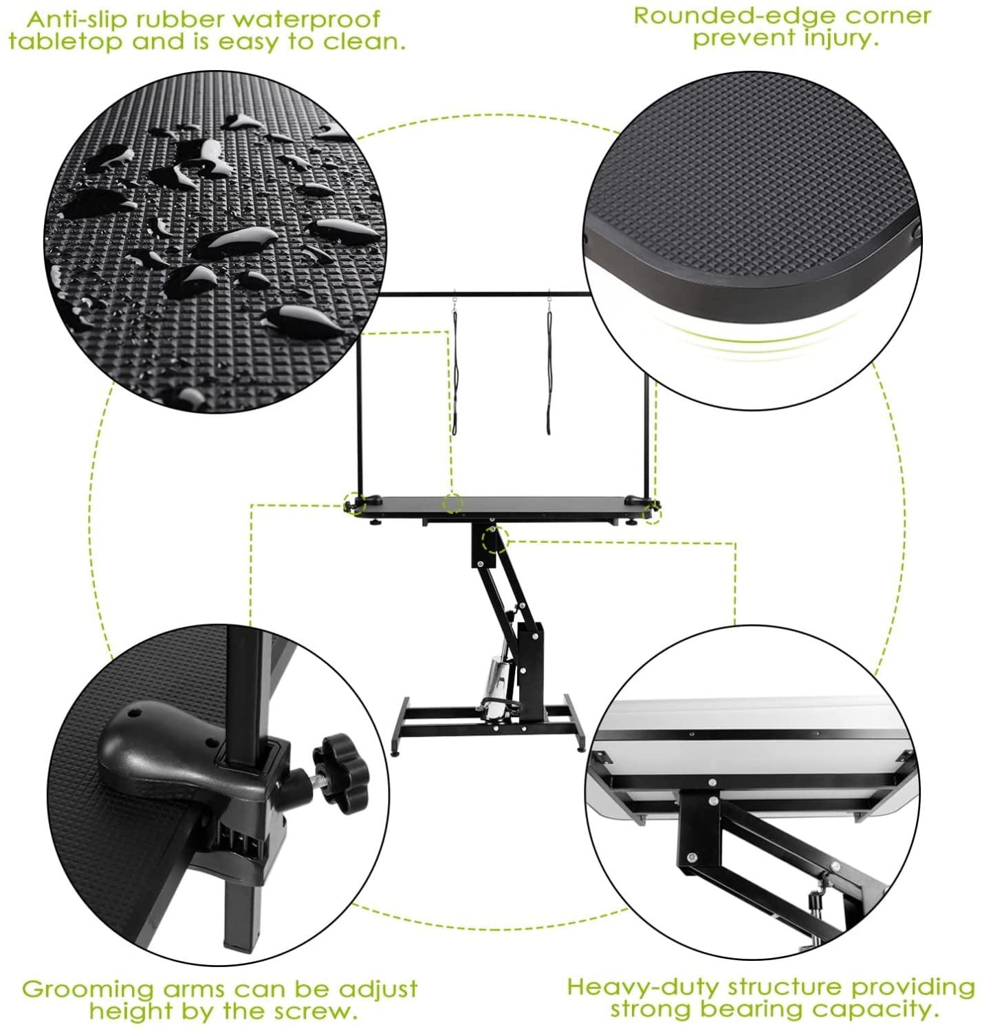 43" Adjustable Hydraulic Grooming Table for Poodle Dogs