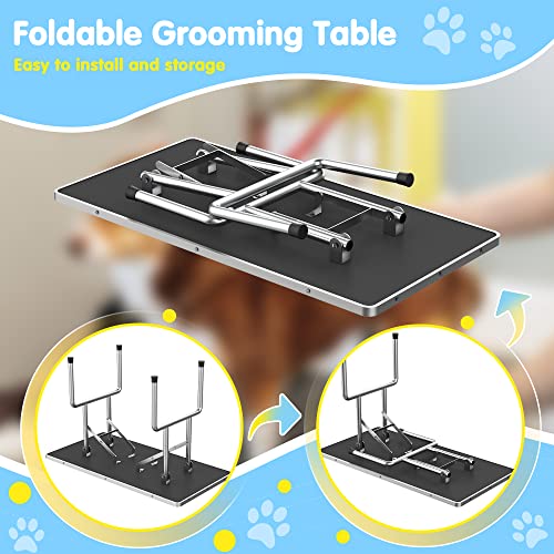 Adjustable 46'' Poodle Grooming Table with Accessories