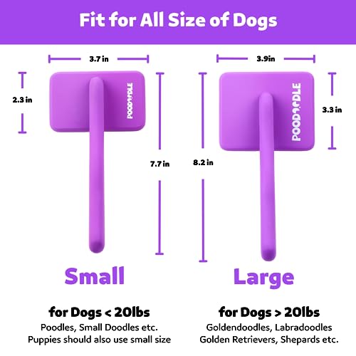 Poodle Brush: Long Pin Wood Dog Brush for Doodles