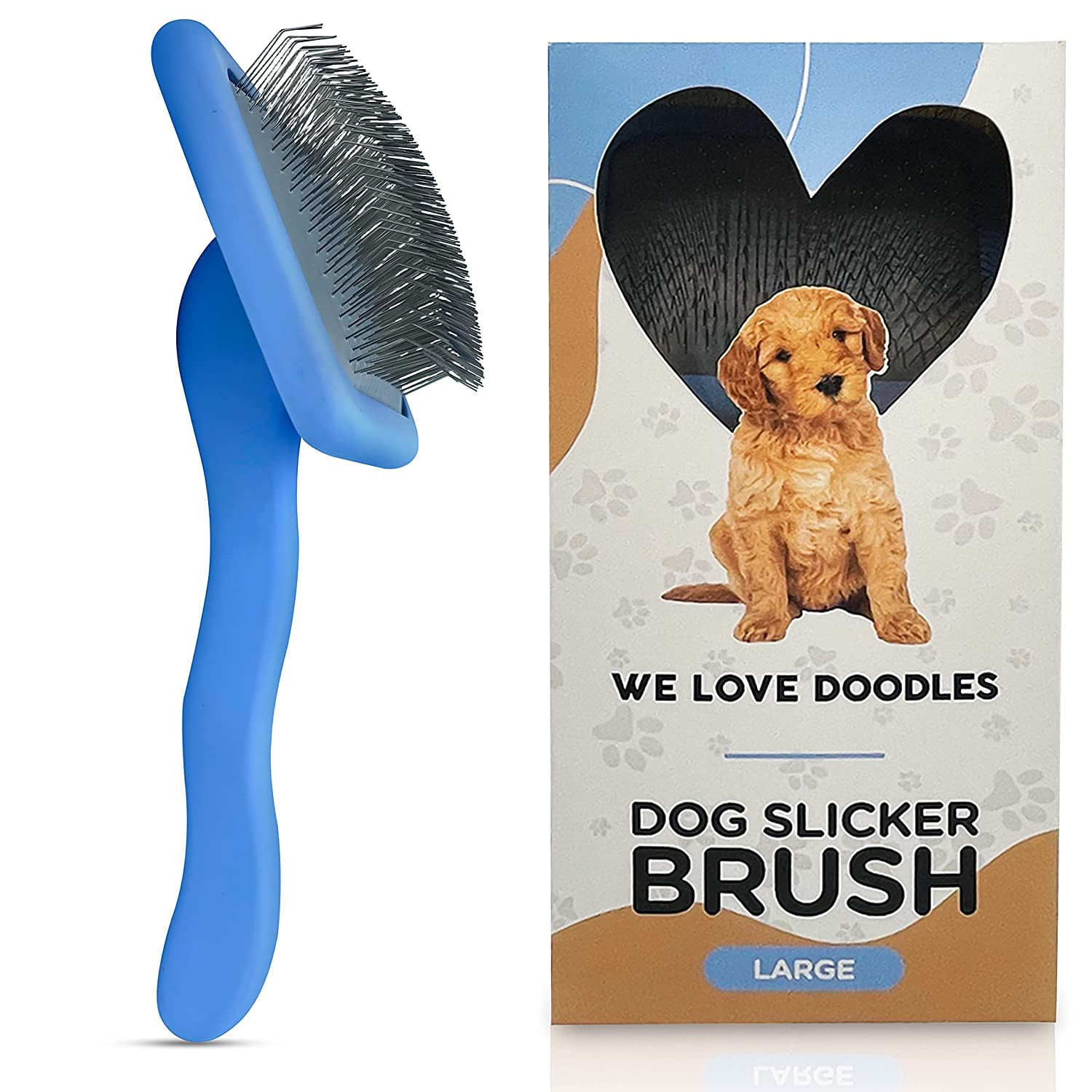 Poodle Dog Slicker Brush for Grooming Doodles