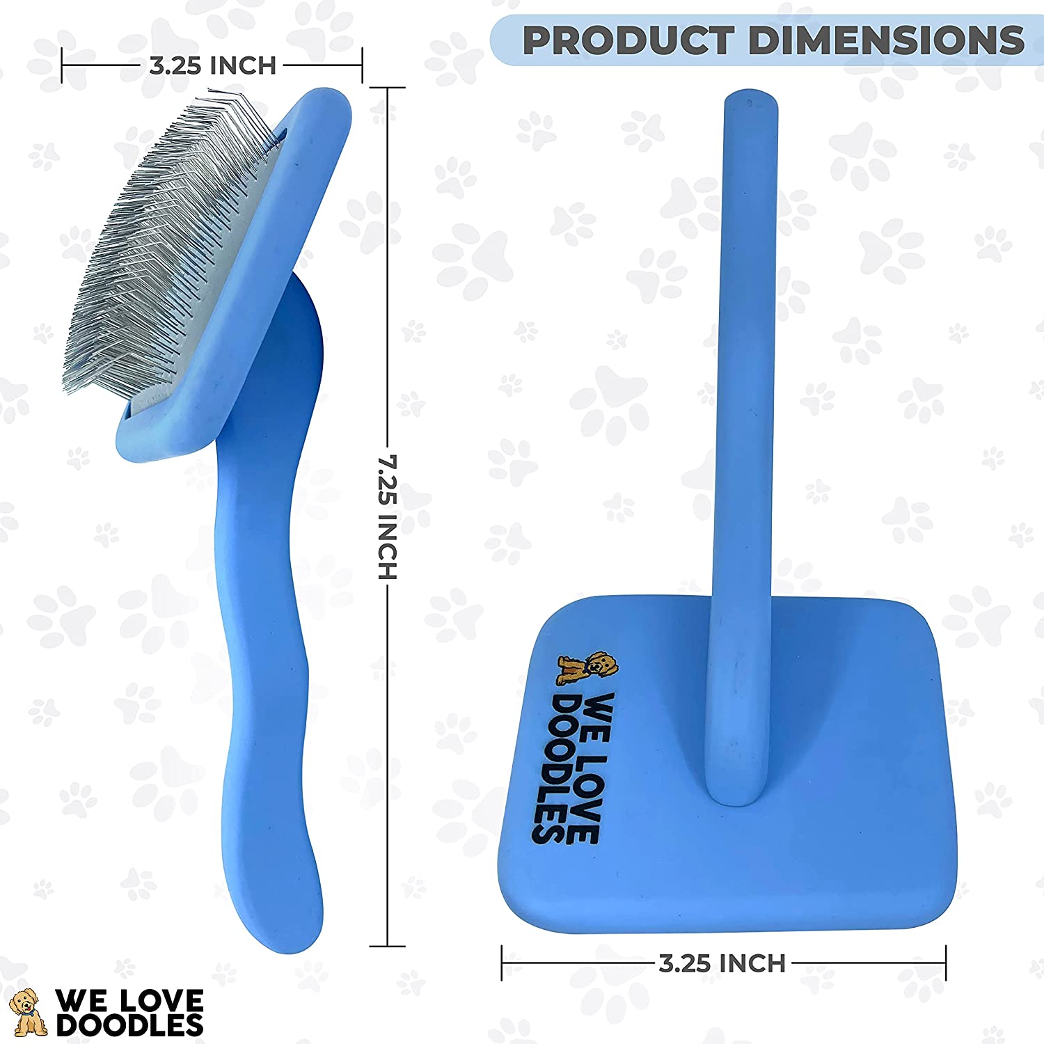 Poodle Dog Slicker Brush for Grooming Doodles
