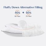 JOLLYVOGUE Hypoallergenic Bed Pillows - 2 Pack