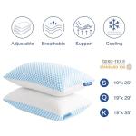 EASELAND Adjustable Cooling Shredded Memory Foam Pillows