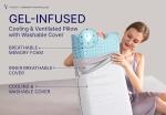 Vaverto Cooling Gel Memory Foam Pillow - Standard