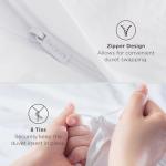 Elegant White King Duvet Cover Set - 3 Pieces
