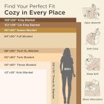 Bedsure Cozy Plush Throw Blanket - Grey 127x152 cm