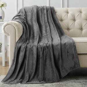 Utopia Bedding Soft Polar Throw Blanket - Gray