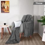 Utopia Bedding Soft Polar Throw Blanket - Gray