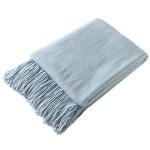 Soft Cozy Knitted Throw Blanket with Fringe