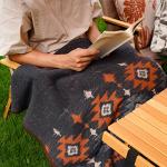 ACUSHLA Warm Thick Wool Camping Blanket 221x160cm