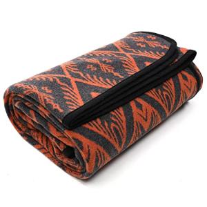 Super Soft Orange Merino Wool Blanket for Indoor/Outdoor