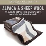 Natural Alpaca and Merino Wool Blanket