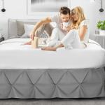 Soft Hotel-Quality Pleated Bed Skirt with Ruffles