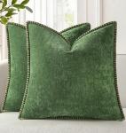 Rustic Velvet Square Cushion Covers - Set of 2