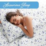 Blossoms Blue Queen Sheet Set - Ultra-Soft Comfort