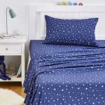 Navy Galaxy Kids Microfiber Twin Sheet Set
