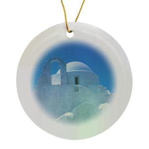 Greek Architecture Porcelain Ornament - Mykonos Design
