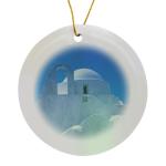 Greek Architecture Porcelain Ornament - Mykonos Design