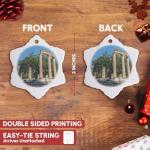 Olympia Ancient Greek Ruins Snowflake Ornament