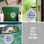 Greek Chefs World Food Flags Porcelain Ornament