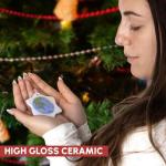 Greece Map and Flag Snowflake Ornament