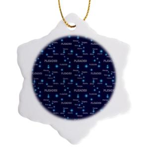 Snowflake Porcelain Ornament - Greek Zodiac Design