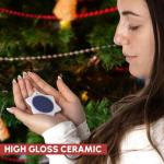 Snowflake Porcelain Ornament - Greek Zodiac Design