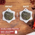 Snowflake Porcelain Ornament - Kayakoy Greek Art