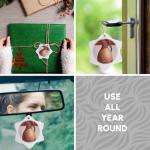 Snowflake Ornament - Ancient Greek Clay Pitcher Replica