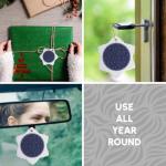 Snowflake Porcelain Ornament - Greek Zodiac Design